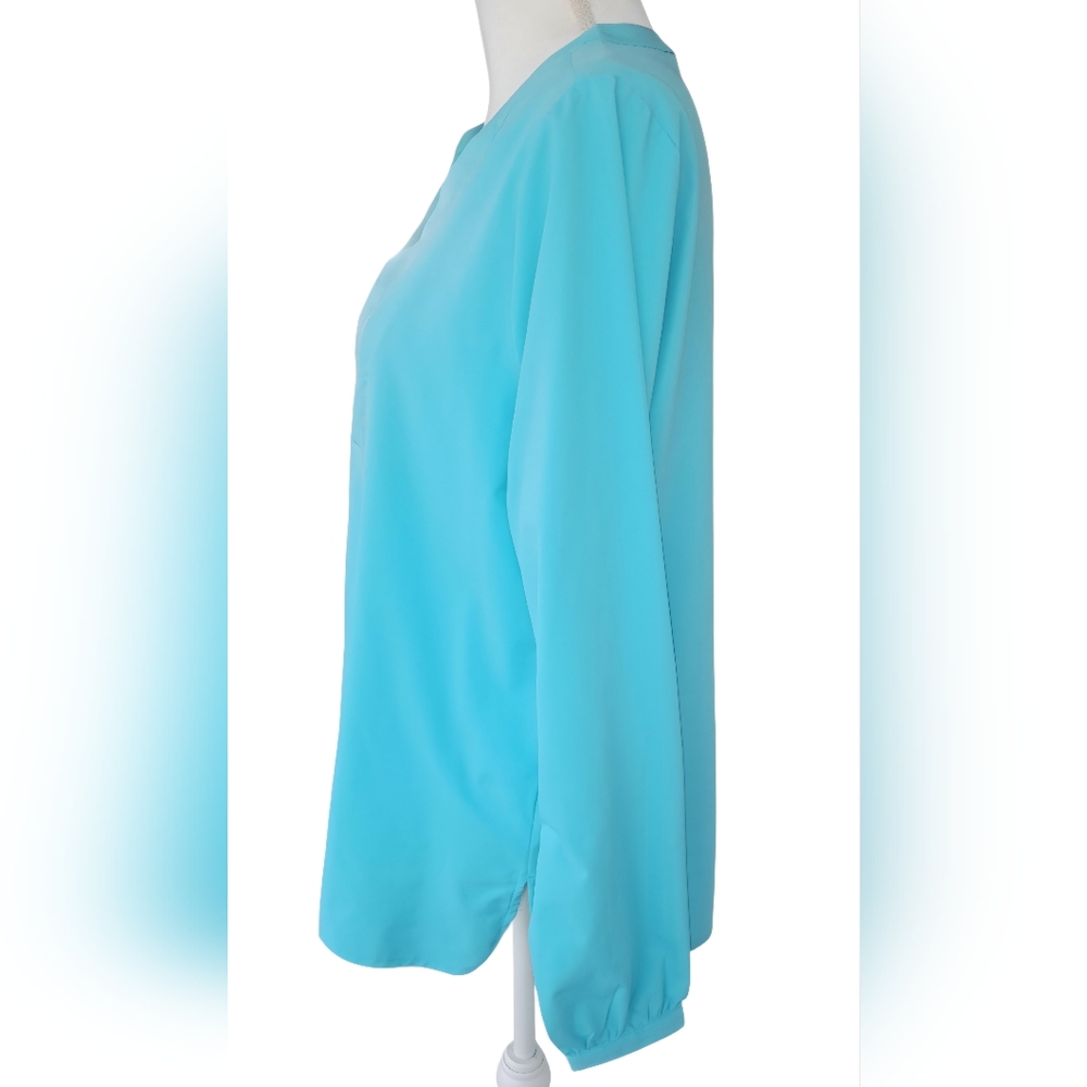 Coolibar Turquoise Long-Sleeve Sun Protection Tunic - Picture 4 of 7